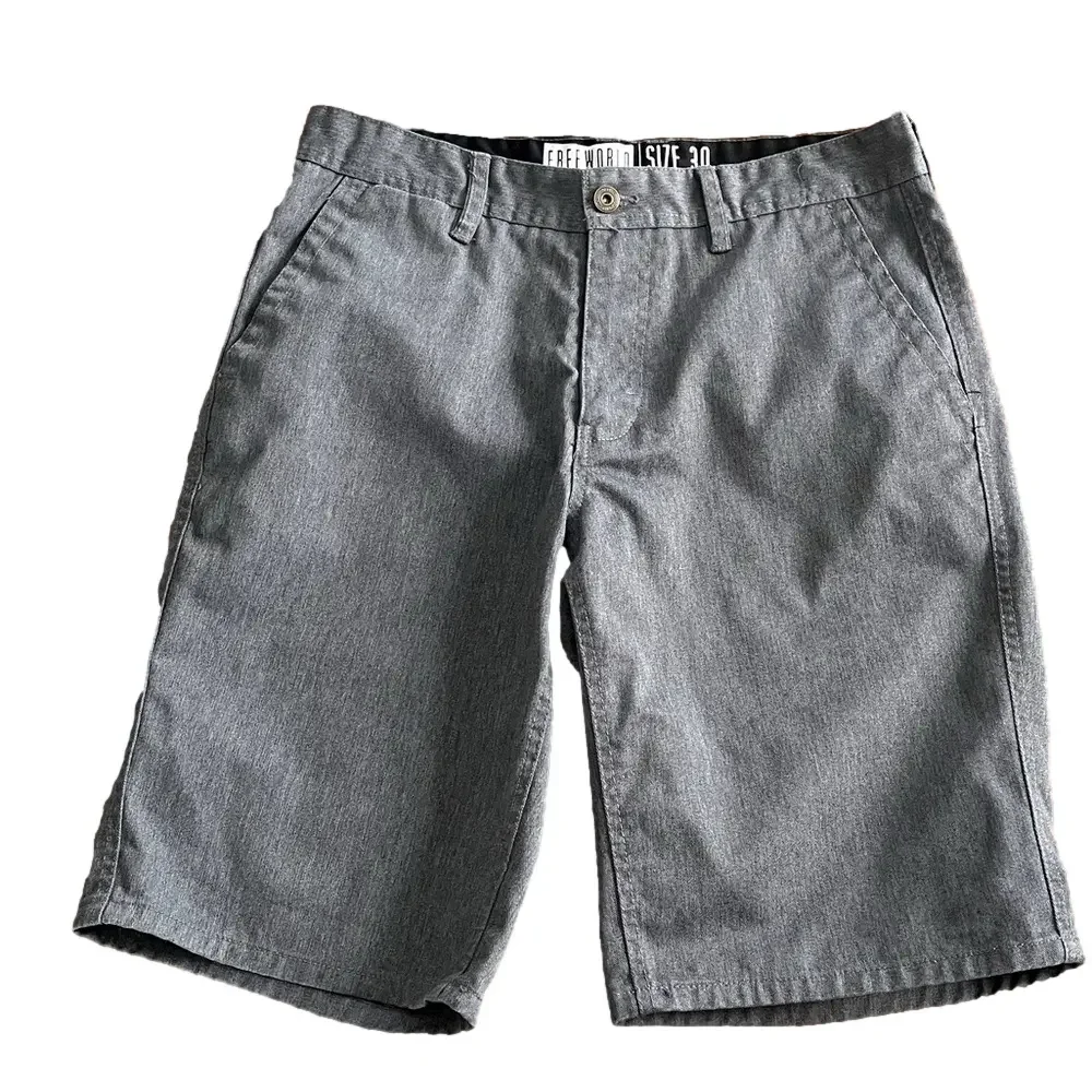 free world Gray Casual flat front Shorts